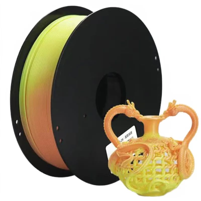 3D Printer Filament Color Change with Temperature PLA 1,75 mm 1 kg 250 g 3D Printing Material PLA Green Black Red Orange