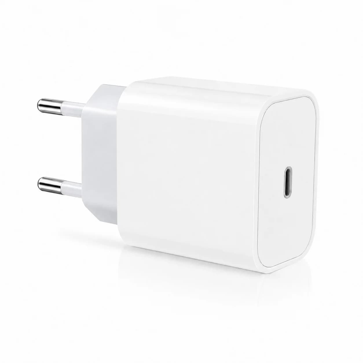 PD 20W USB C Fast Charger EU Plug Adapter for iPhone 16 15 14 13 12 11 Samsung iPad OnePlus Type C Cable Travel Wall Charger