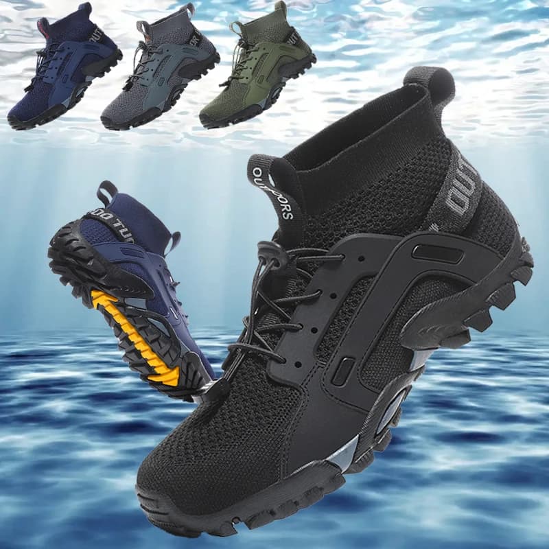 Aqua Shoes Man 2023 Fast Drying Non-slip Sneakers Mountain Hiking Swimming Water Shoes Casual Sneakers Men's Soft Free Shipping