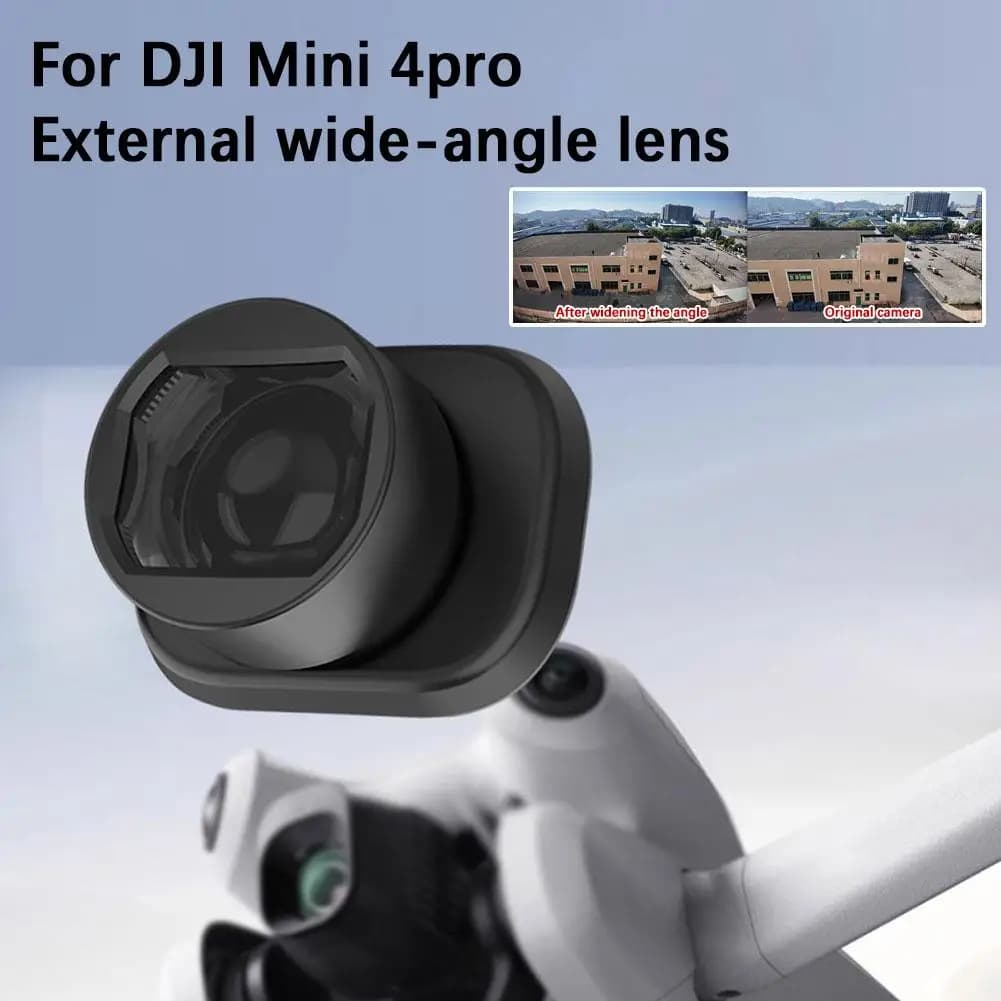 Per dji MINI 4 Pro (dedicato) Campo di tiro con filtro obiettivo grandangolare Aumenta il 25% per accessori drone fotocamera dji Mini 4 Pro