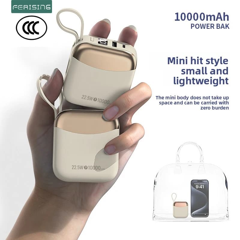 10000mAh Power Bank 66W Fast Charge Aviation Safety Airplane External battery CCC Certified Standard for iPhone Xiaomi Samsung
