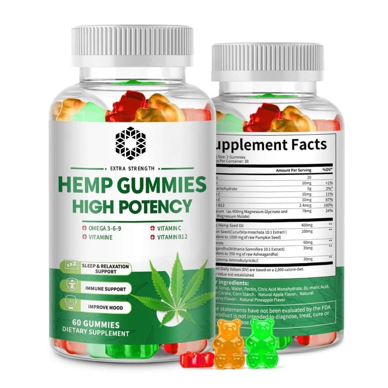 Contains Omega 3-6-9 Vitamin B, E - Stress relief, sleep, mood, skin, nails, focus, joint support, non GMO supplement