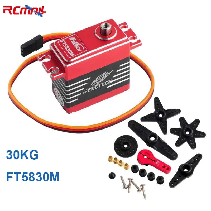 Feetech FT5830M 30KG Servo Digitale 7.4V 180 Gradi Metal Gear Sterzo Meccanico per RC Auto Crawler Buggy Elicottero