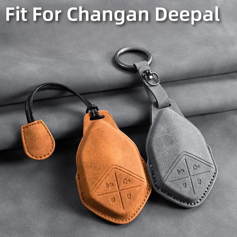 Misura Per Changan Deepal S05 S07 L07 SL03 G318 S09 Porta Chiave Dell'automobile NFC Smart Card Caso Guscio Protettivo In Pelle Scamosciata