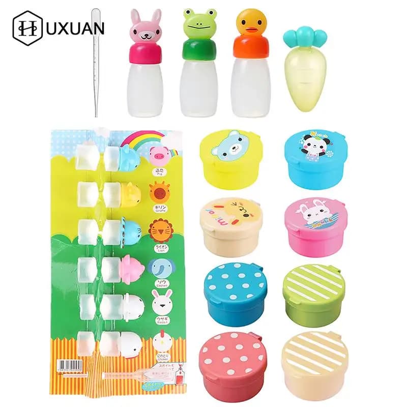 1-7 pezzi Mini bottiglia di salsa di condimento portatile bottiglia di Ketchup di pomodoro contenitore per condimento per insalata per barattoli da cucina Bento Lunch Box