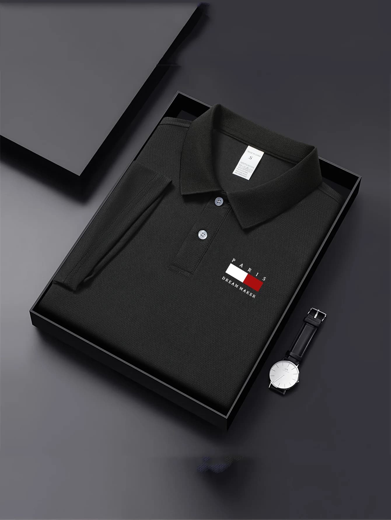 Polo da Uomo Blu Navy Traspirante, Manica Corta Casual Estiva Leggera per Lavoro Quotidiano, Spiaggia e Sport