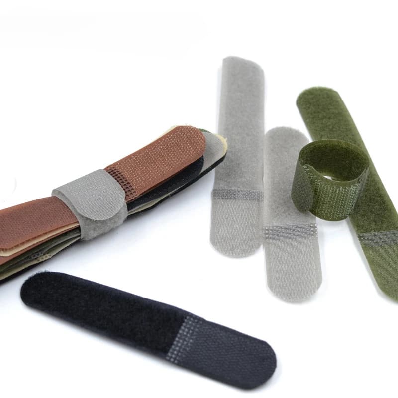Cinghie tattiche in Nylon fascette per cavi cinghia fettuccia Organizer Fix Hook Loop Grip Wrapping Cord fibbia di fissaggio per zaino riutilizzabile