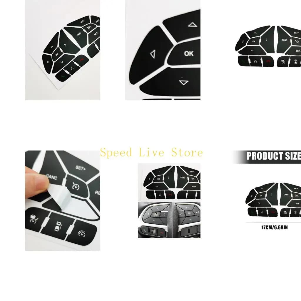 547C Decalcomanie Proof Vehicle Button Covers For Repairs Quick Application PVC Waterproof
