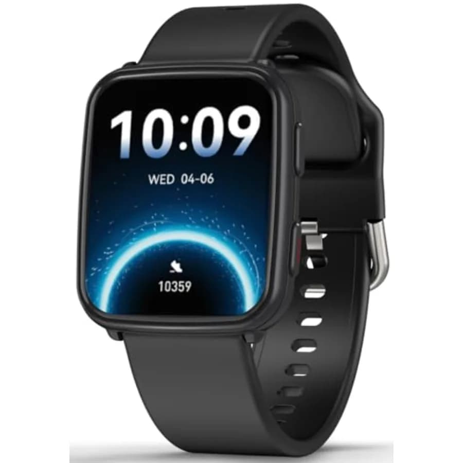 Fitness Tracker con Monitoraggio 24/7 di Frequenza Cardiaca e Pressione Sanguigna, Monitoraggio dell'Ossigeno nel Sangue e del Sonno, Smartwatch con Contapassi e Calorie