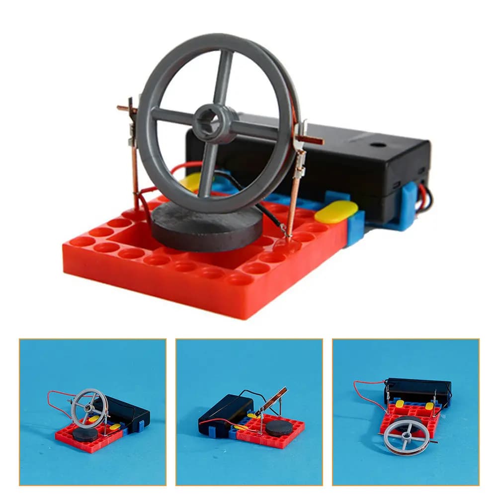 Set Scientifico Motore Elettrico Fai-da-Te, Kit Educativo Creativo per Esperimenti, Gioco Didattico STEM per l'Apprendimento della Fisica per Bambini