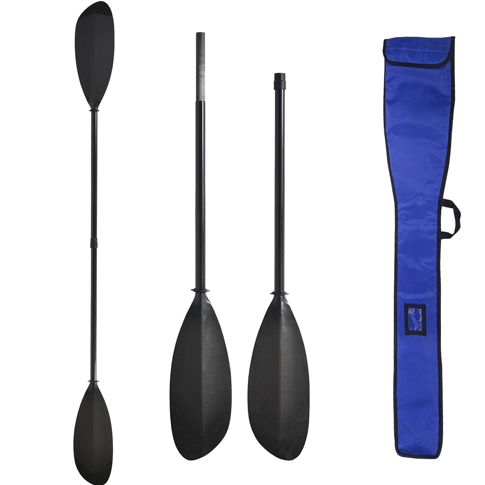 750g 2 pezzi Sport Line Kayak Paddle Full Carbon Kayak Paddle Paddle da surf a doppia testa staccabile con borsa gratuita vendita calda