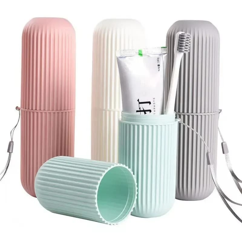 Portaspazzolino portatile Porta dentifricio Custodia per spazzolino Viaggio Addio Hotel Scatola portaoggetti da campeggio usa e getta per dentifricio