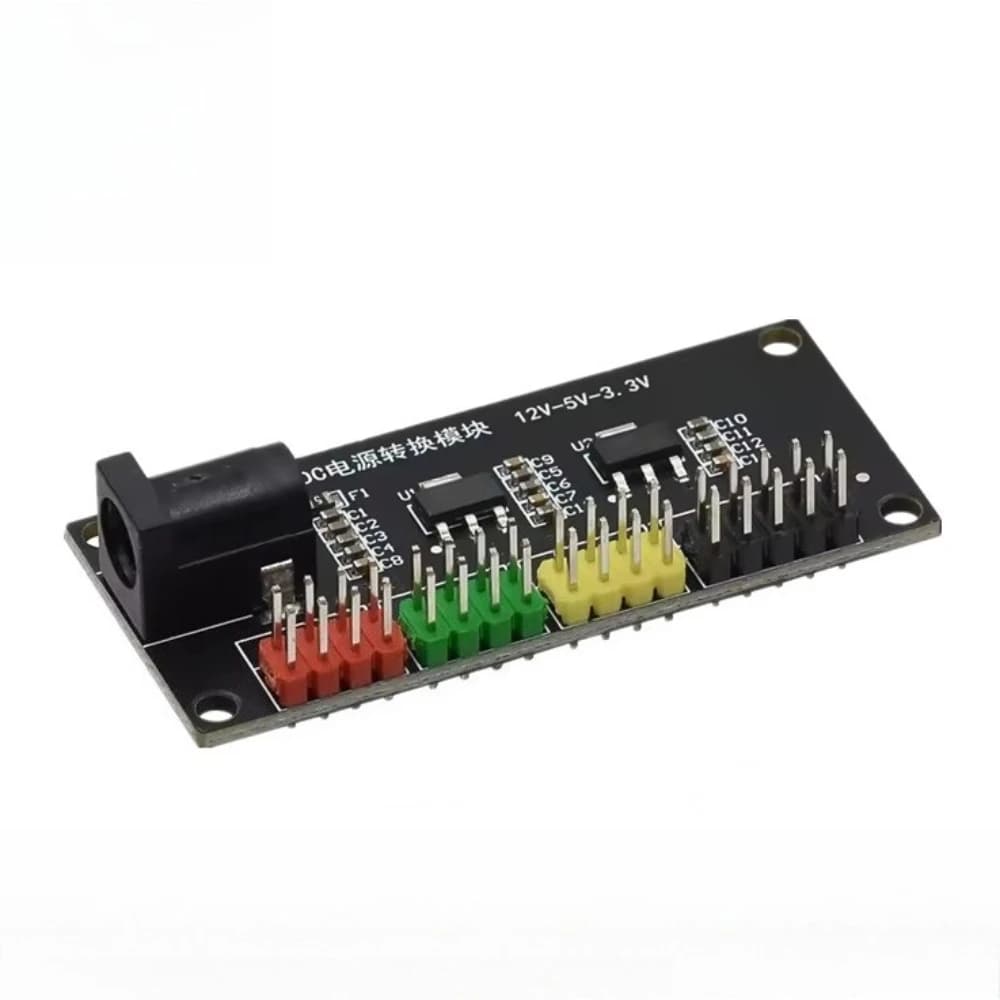 Modulo di alimentazione multi-uscita da 5 pezzi, convertitore di tensione triplo da 12V a 3.3V 5V 12V per Arduino Raspberry Pi