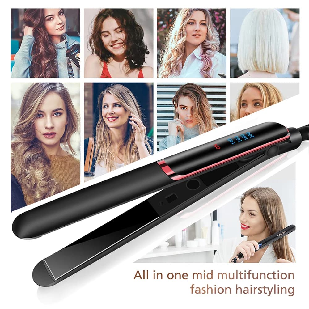 Professional Hair Plate Bigodino Electric Steak Iron Negative Ions Iron Plate for Iron Straight Hairdressing Ripple Haircare