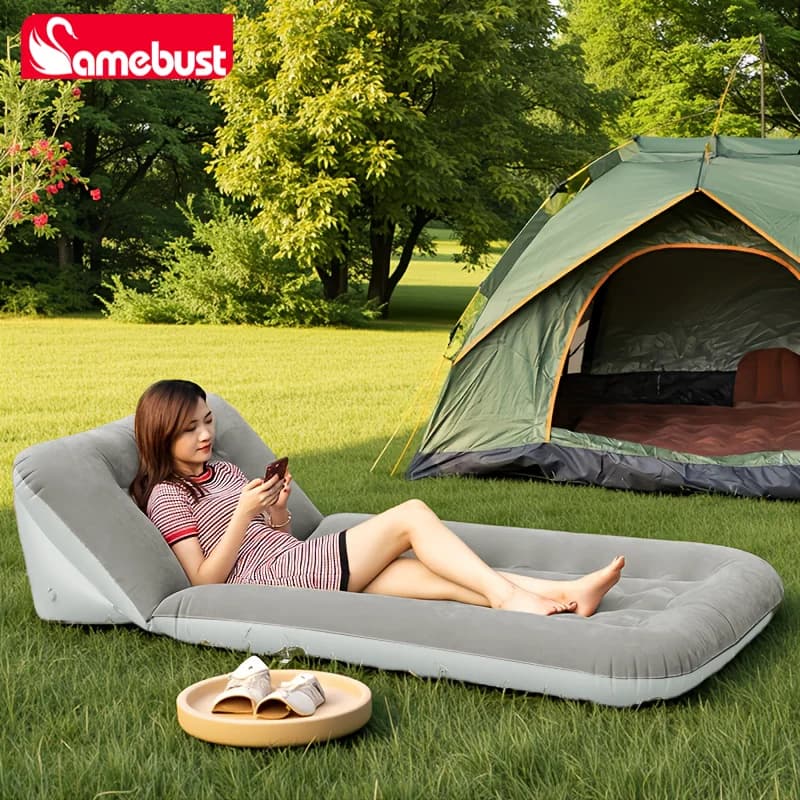 Outdoor Camping Mat Camebust Inflatable Mat with Pillows Adjustable Air Mat for Excursions