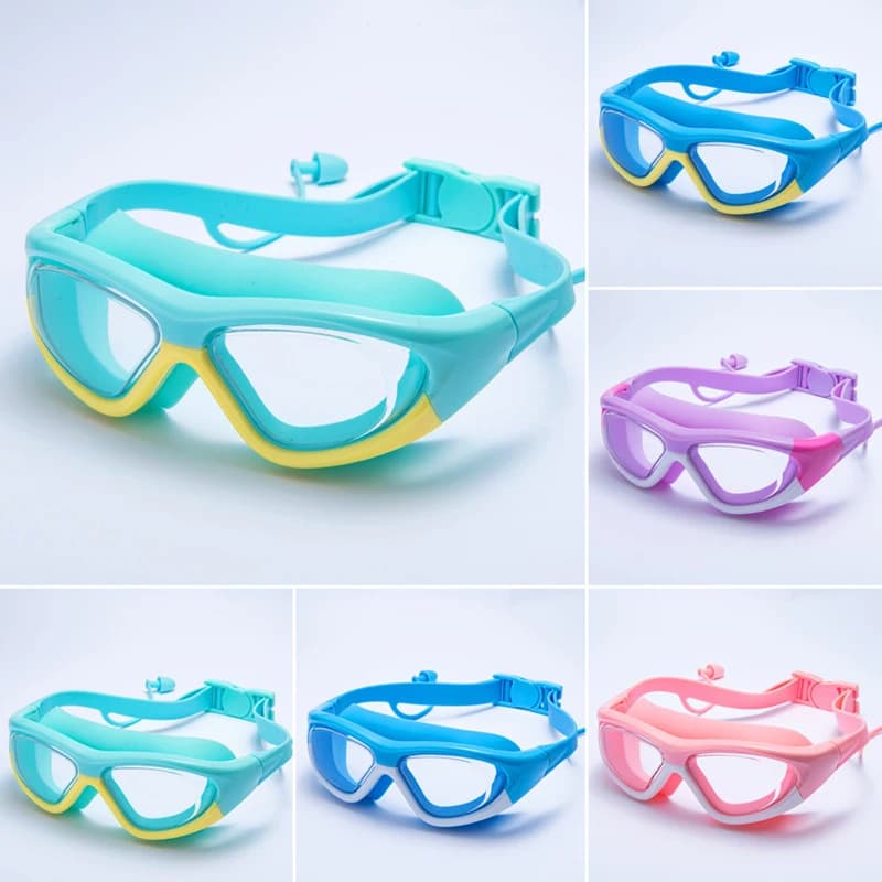 High-definition swimwear for children anti-foging Large-angle silicone swimwear with large and waterproof frame