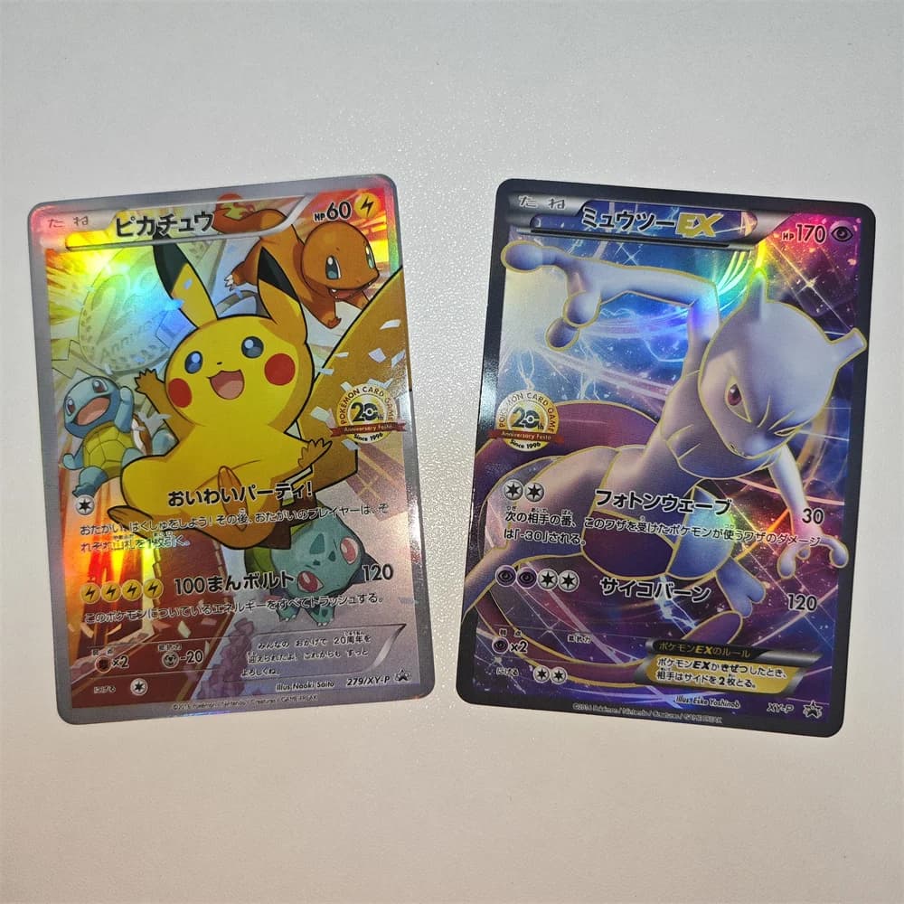 Carte 20a Edizione PTCG Mewtwo XY-P - Collezione Gioco da Tavolo Photon Wave - Regalo di Compleanno Squisito per Studenti