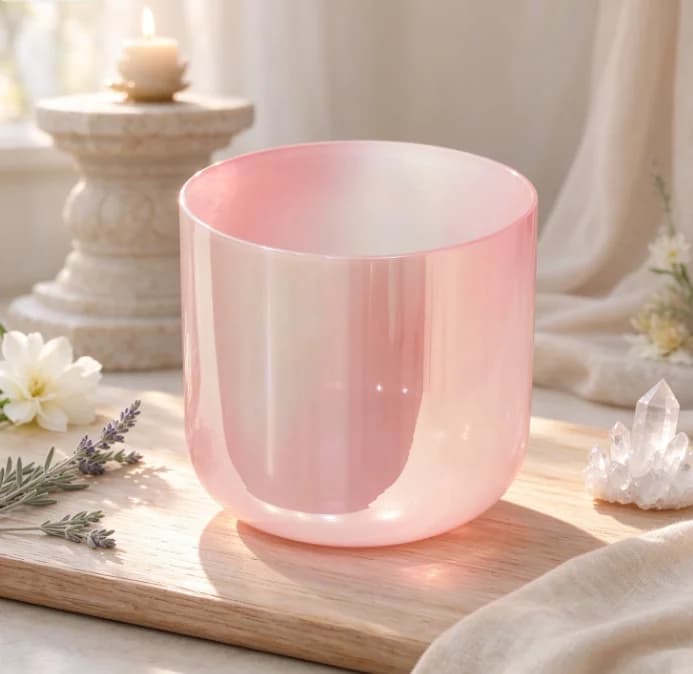 STAR LINKUP Custom 3-Layer Gradient Alchemy Crystal Singing Bowl, Colored Sound Bowl for Meditation Healing