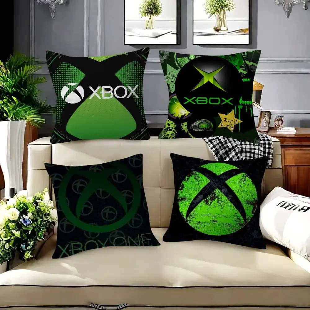 Gaming Accessory Double-sided Printing X-XBox Pillow Gifts Home Office Furnishings Bedroom Sofa Car Cushion Cover case 45x45cm