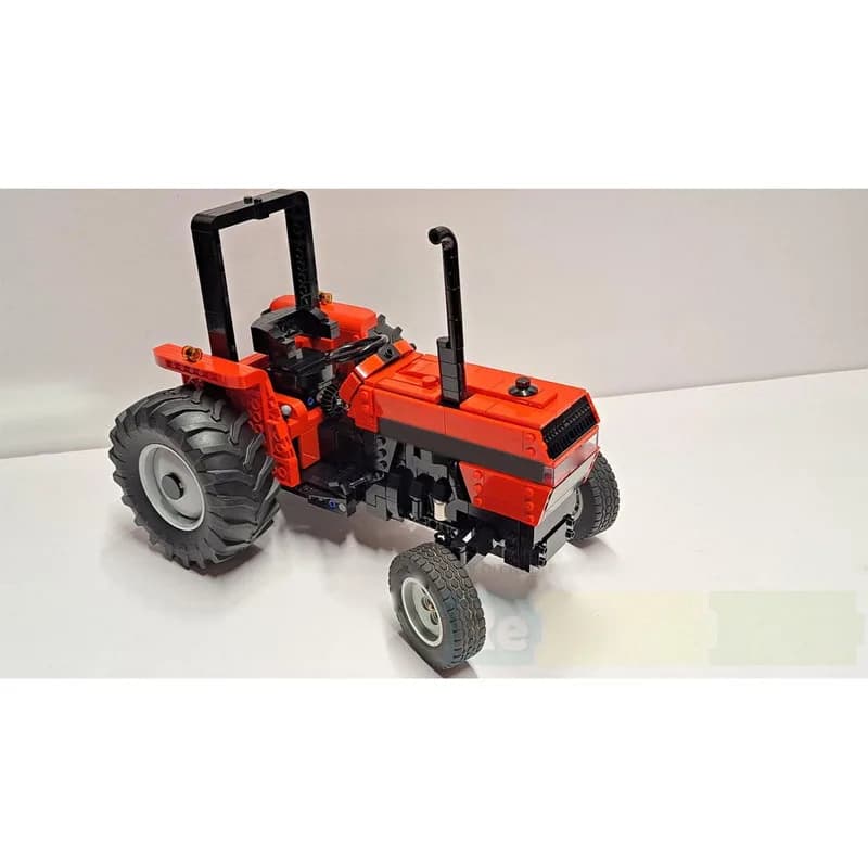 MOC-202283 City Farm Agriculture 80s Retro Tractor Building Block Model 1102 Parts New Year Educational Christmas Toy Gift