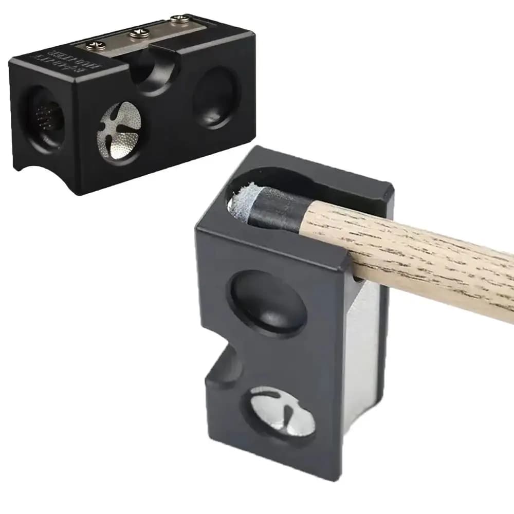 Strumento di riparazione e modellatore di punte per stecche da biliardo multifunzionale 8 in 1 - Trimmer tutto in uno, levigatrice per stecche da biliardo
