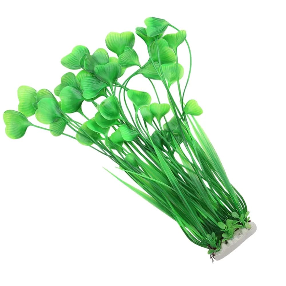 Artificial Plants in Plastic, Artificial Green Vivace Aquatic Plant, Large Size Aquarium Decoration, Plastic Ornament for Aquarium