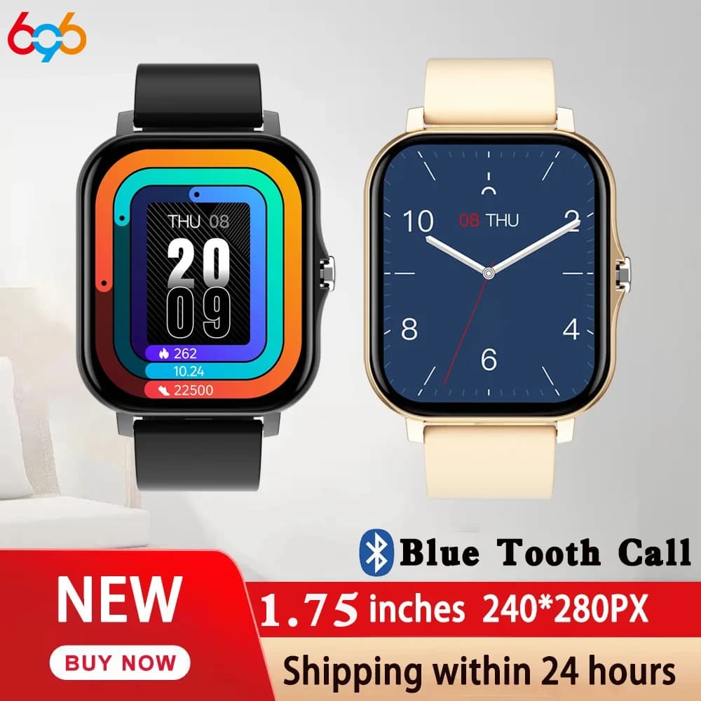 Orologi intelligenti impermeabili per uomo donna regalo touch screen completo orologi fitness sportivi chiamata dente blu smartwatch orologio da polso musicale