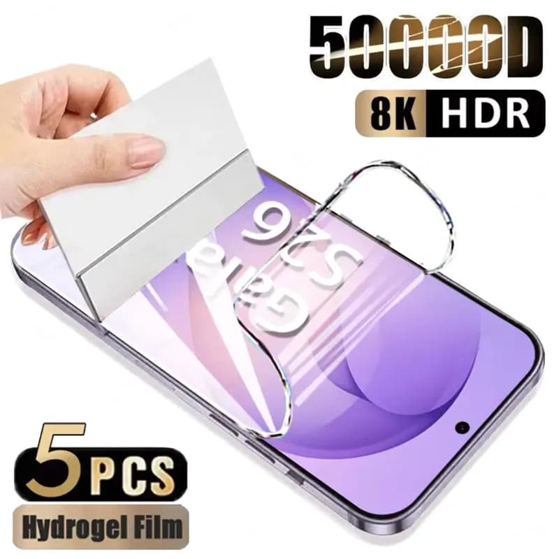 5PCS Pellicola idrogel HD per Samsung Galaxy S26 S25 S24 S23 S22 S21 S20 Ultra Plus S25 Edge Fe Protezioni morbide per schermo a copertura totale