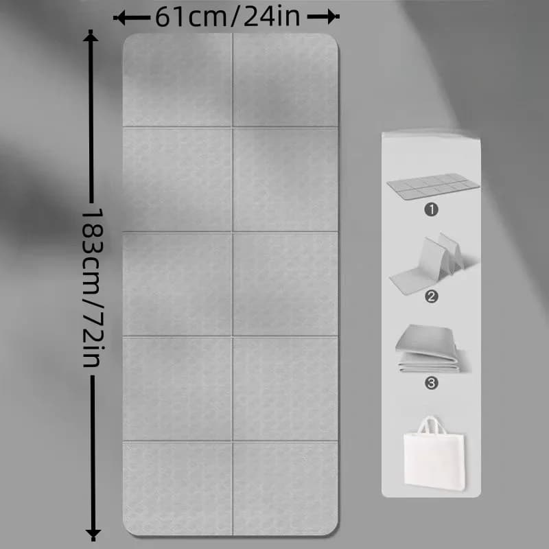 Yoga Cartoon Cartoon Carpet for Kids Foldable Piston Mat Gymnastics Pattern Animation Carpet for Kids Portable Relaxation Exercises