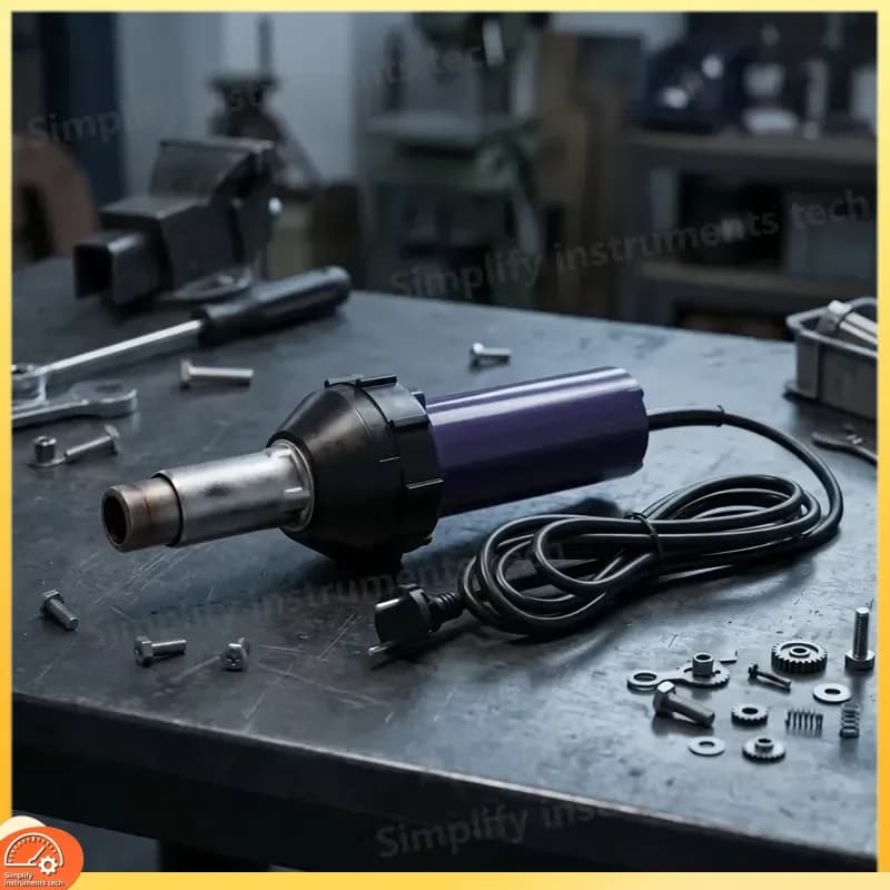 Hot Air Welding Gun Plastic Welder Adjustable Temperature PE PP PVC TPO Industrial Heat Tool for Car Bumper Repair Flooring