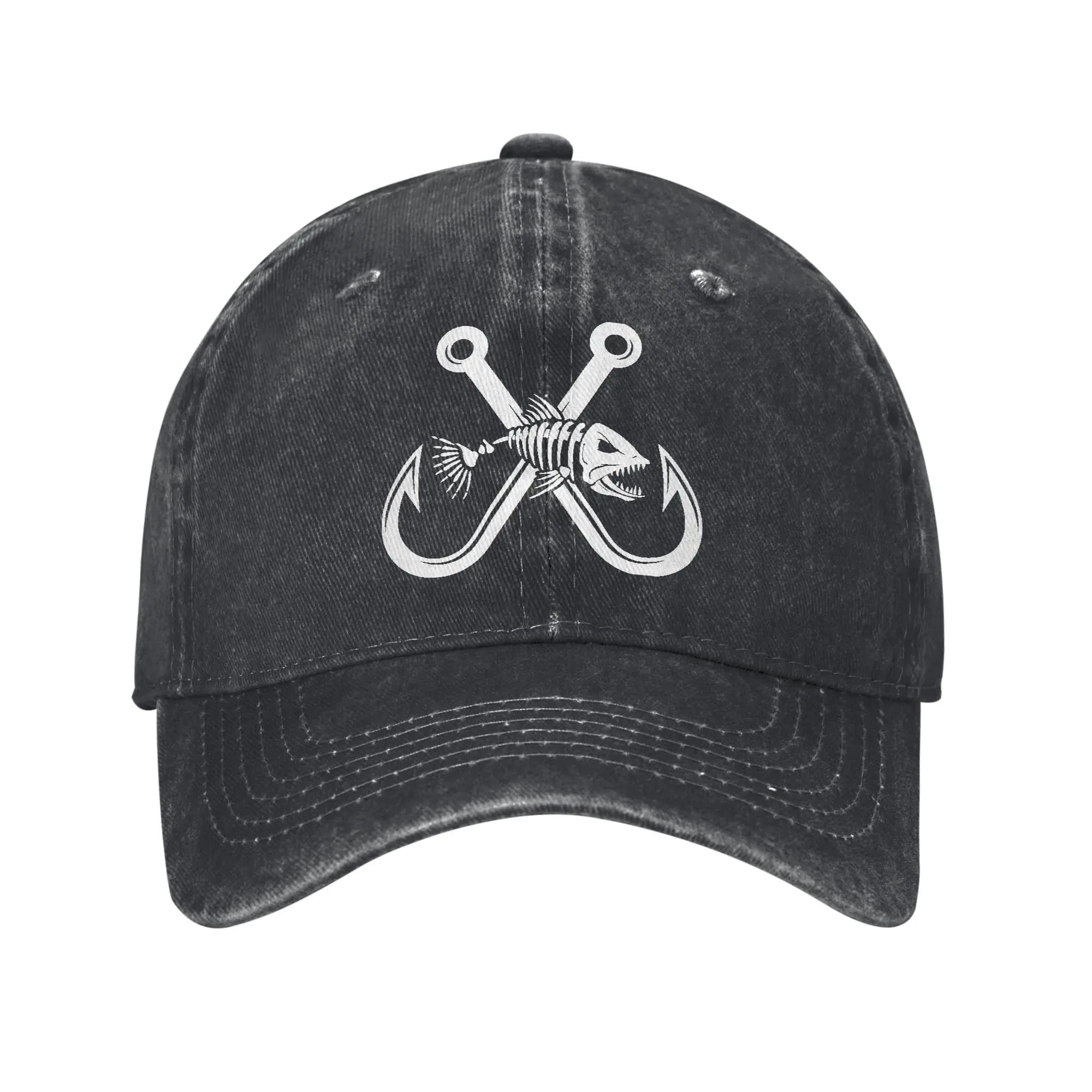 Cappelli da Baseball Monocolore da Uomo FISHING, Cappellini con Visiera Parasole, Berretti con Visiera