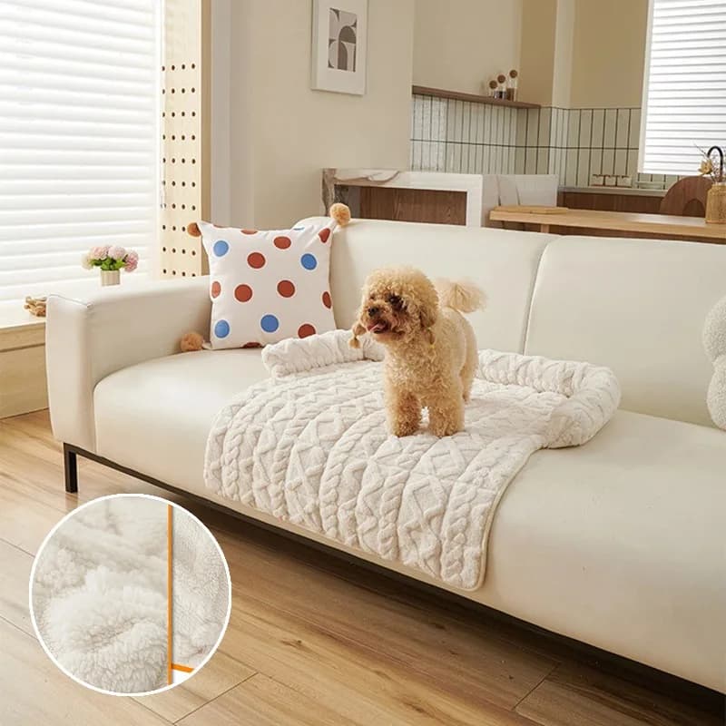 1PC Inverno Caldo Cane Divano Coprisedile Morbido Addensare Peluche Gatti Cani Divano Zerbino Piccoli Animali Domestici Cuscini Letto Coperta Durevole Viaggio Tappeto per Interni