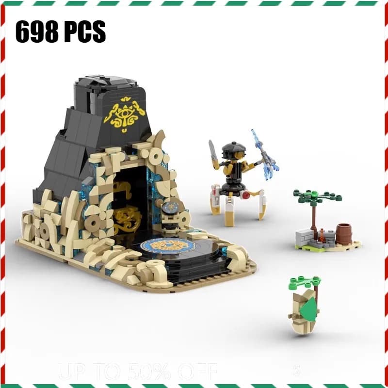 Mystical Temple Building Blocks Set - Zeldaing Adventure Sanctuary Model Assembly Bricks Creative Gift for Kids Adults Gamers