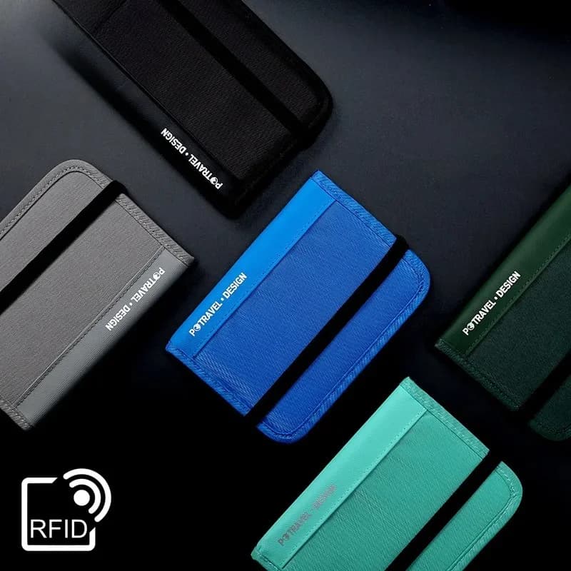Portafoglio da viaggio antifurto per passaporto Borsa da collo impermeabile da uomo con blocco RFID per carta Custodia per telefono Mini borsa a tracolla da donna Borsa in nylon