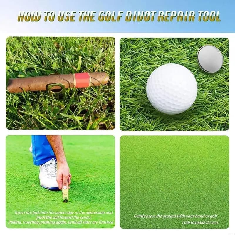 3 in 1 Alloy Golf Clip Golf Cart Clip with Ball Maker Golf Accessory Tool Keeps Your Safe