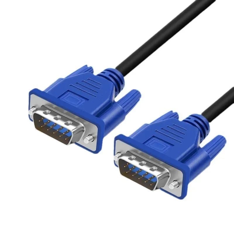 Cavo VGA 1.5M/3M/5M 3 + 6 Cavo video maschio-maschio Cavo VGA HD a 15 pin in rame pieno Monitor per computer Linea di collegamento proiettore
