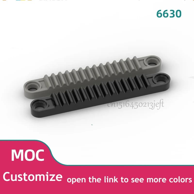 70 pezzi tecnologici parti 6630 cremagliera 1x8 con fori mattoni blocchi di costruzione accessori macchina compatibile con giocattoli per bambini