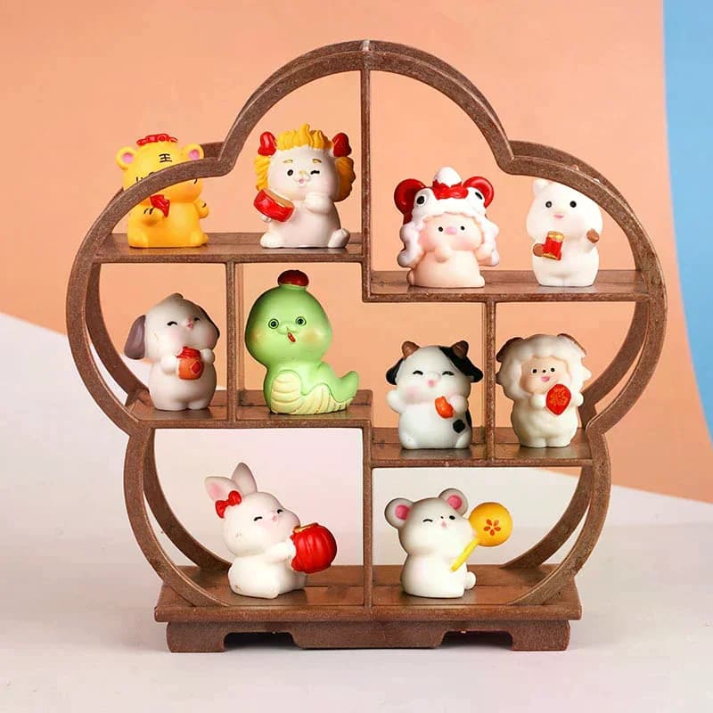 1:12 Dollhouse Miniature Bogu Empty Shelf Mini Display Stand Storage Rack Model Home Decor Toy Doll House Accessories