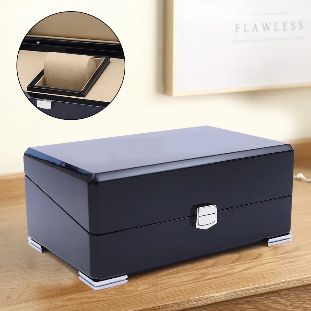 Scatola porta orologi, organizer per orologi, scatola porta orologi, per riporre e visualizzare orologi per uffici, camere da letto, spogliatoi, negozi