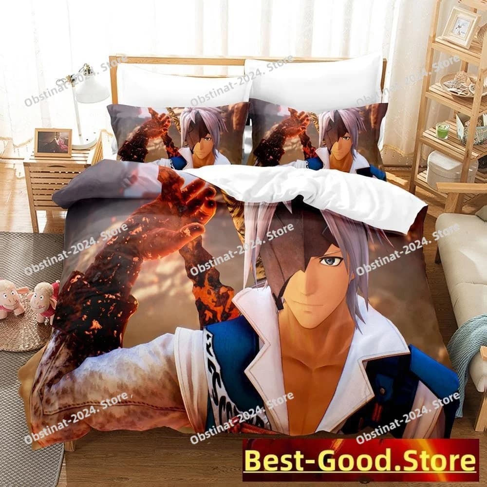 Set biancheria da letto Tales Of Arise Set letto singolo matrimoniale completo Queen King Size Set copripiumino per camera da letto per bambini per adulti Anime Parure De Lit