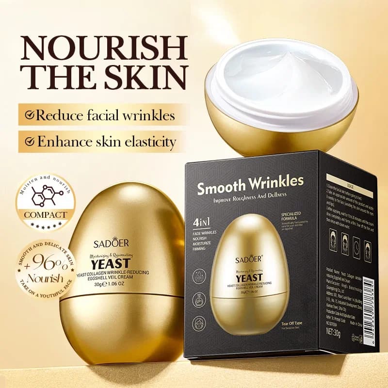 SADOER Yeast Collagen Anti Rugs Cream For Face Hydrating Anti-Aging Cream For Face Whitening For Face Skin Care Products