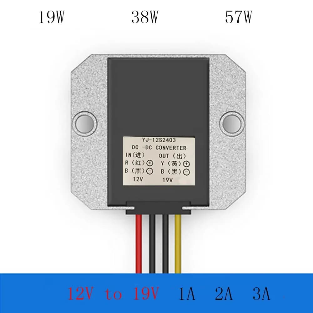Convertitore DC DC Step-up Boost da 12 V a 19 V 1A 2A 3A caricabatterie per auto portatile convertitore per auto da 12 Volt a 19 Volt