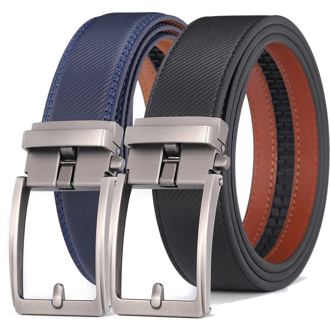 Fare clic su cinture da uomo Designer di marca di lusso Fibbia automatica Vera cintura da uomo originale in vera pelle Jeans maschili Cinghie in vita