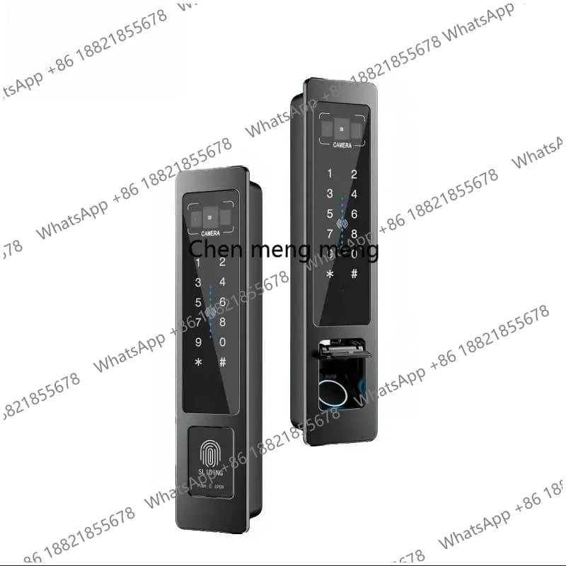 Serratura Intelligente Completamente Automatica con Riconoscimento Facciale 3D, Scheda di Memoria, Impermeabile, in Lega di Alluminio, per Porte in Legno/Acciaio, App Tuya, 5000mAh