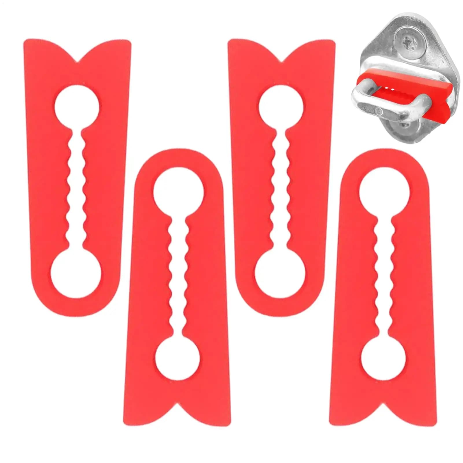 Set di 4 Cuscinetti Ammortizzanti Silenziosi per Veicoli, Tappetini Antirumore, Fermaporta per Apertura e Chiusura Fluida di Auto e Camper