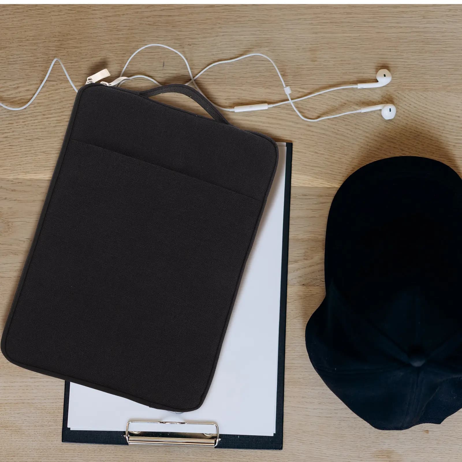 Slim Lightweight Denim Laptop Sleeve 11 Inch Water Resistant Scratch Proof Tablet Carrying Bag for Protection Travel