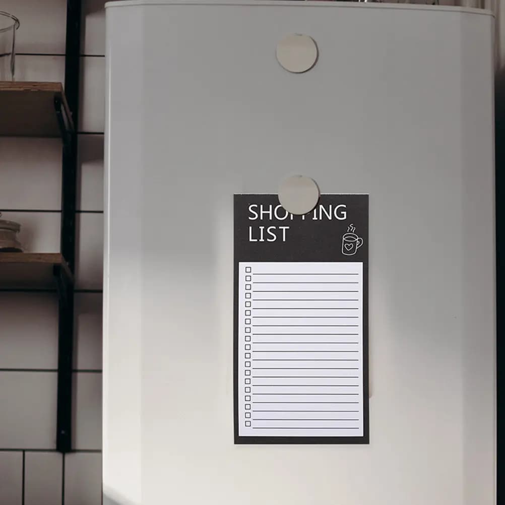 Grocery List Notepad Tear Off Sheets Weekly Shopping Planner Portable Daily Notebook for Kitchen Counter Fridge Use