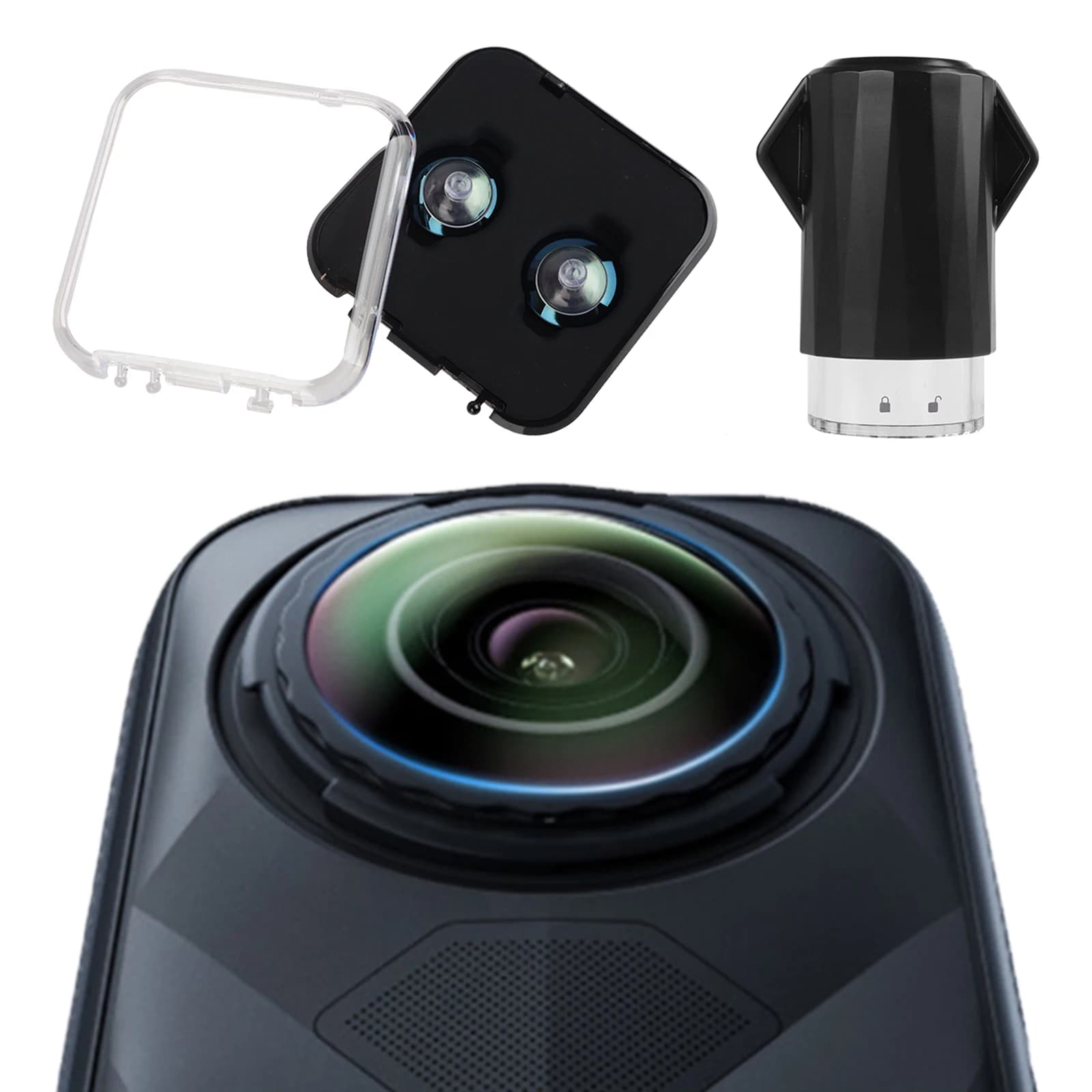 Kit di Riparazione Lenti con Strumento di Rimozione per Accessori Fotocamera X5