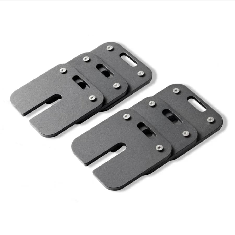 Adjustable Manubri Plates, Set of 6 Pieces, Weights of 5 pounds (5lbx6), Equipment for Fitness and Home Gym, Black Steel, Durable and Light