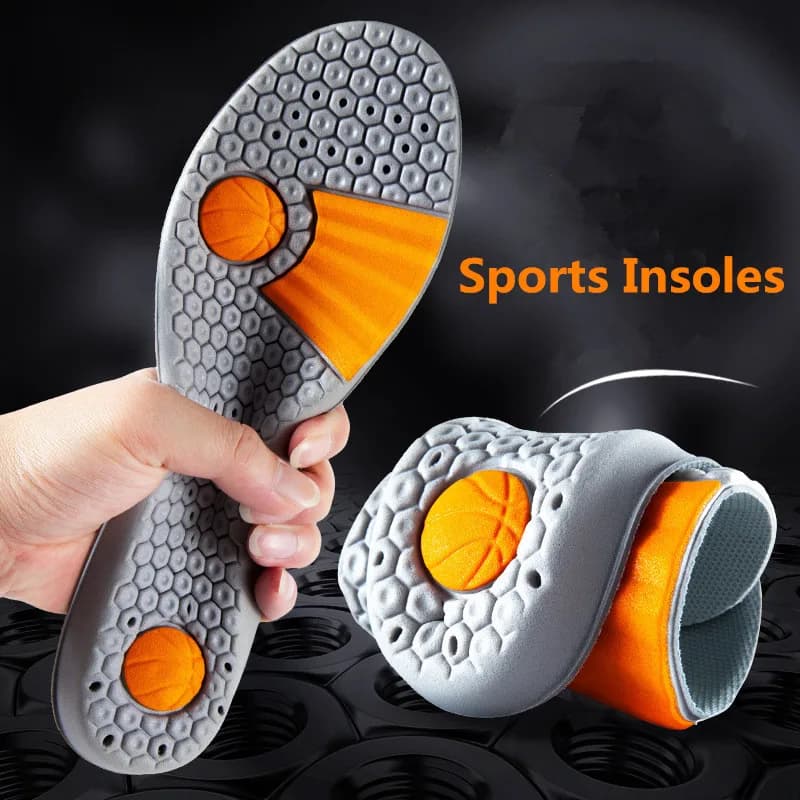 1Pair Nuovo Comfort Cestini Da Corsa Sottopiede Scarpe Sportive Solette Da Uomo per I Piedi Assorbimento Degli Urti Suola di Scarpa Spessa Antiscivolo Rilievi per scarpe